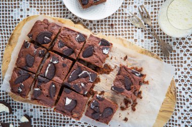 Narin vejetaryen kek. Hafif arkaplan.