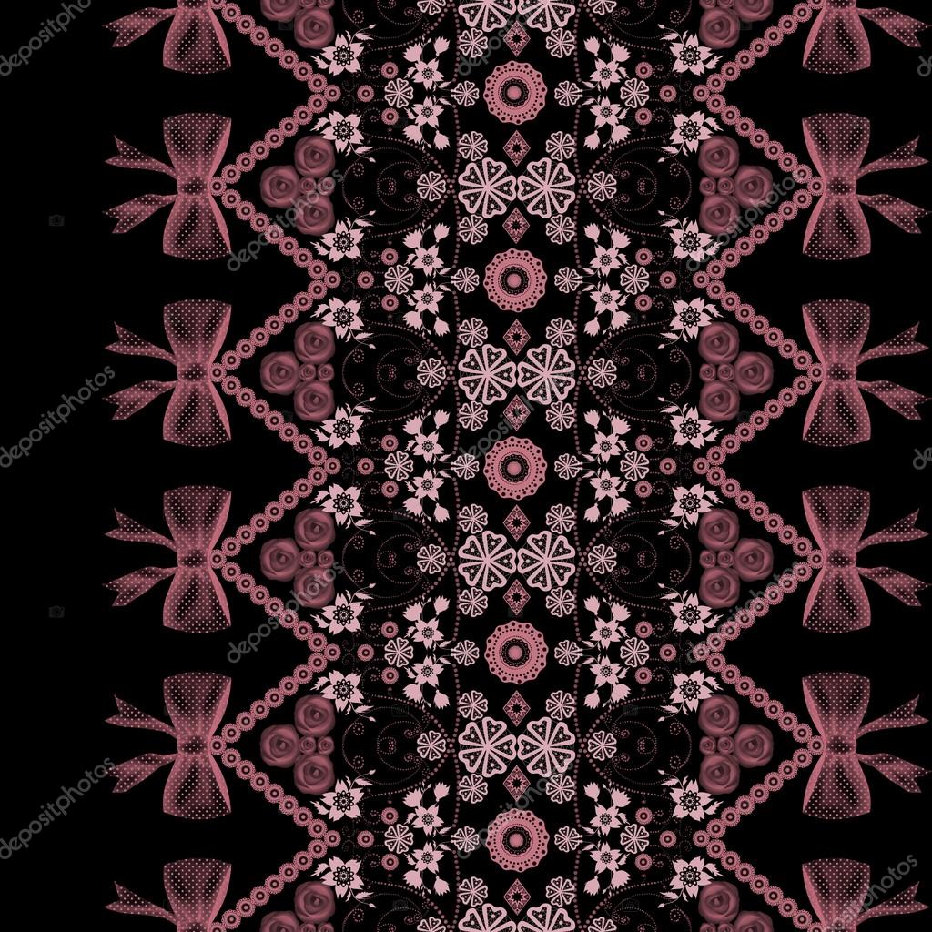 black lace ribbon trim