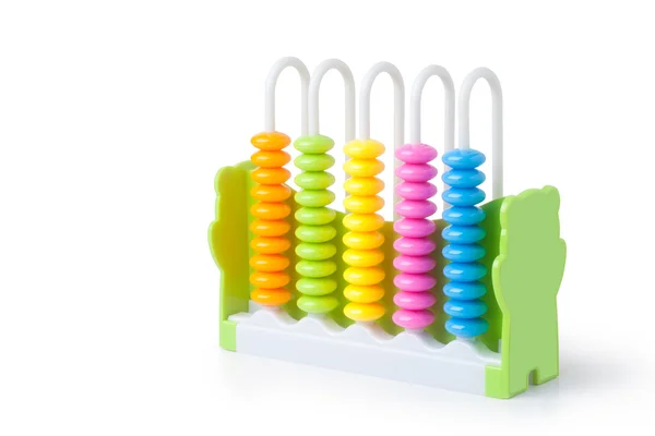 Kleurrijke kunststof abacus — Stockfoto