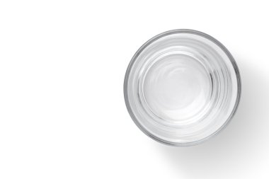 Boş kadehle Kupası Üstten Görünüm