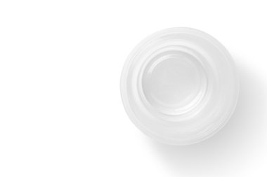 Boş plastik kap Üstten Görünüm 