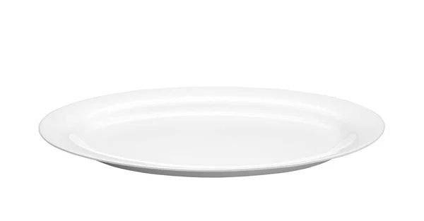 Oval empty plate — Stock Photo, Image