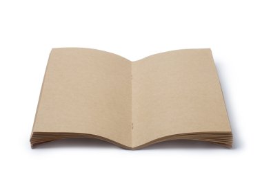 Boş kahverengi not defteri