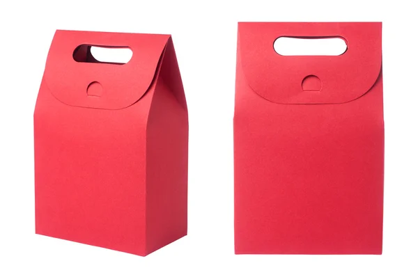 Bolsa de papel rojo —  Fotos de Stock