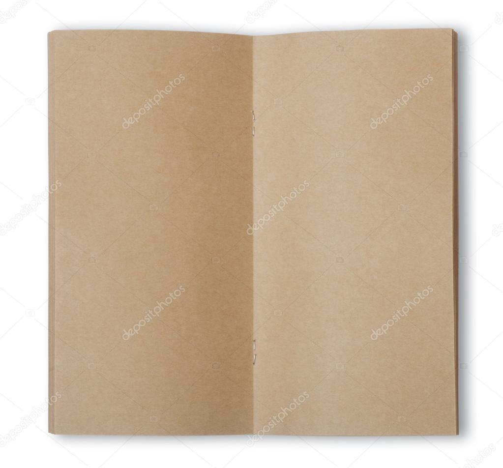 Blank brown notepad