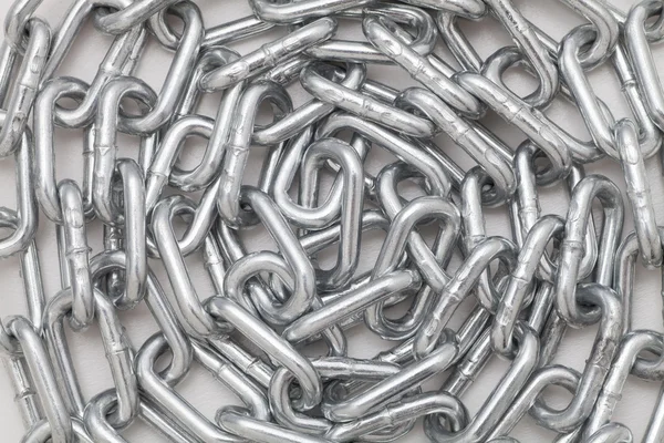 Spiral metal chains — Stock Photo, Image