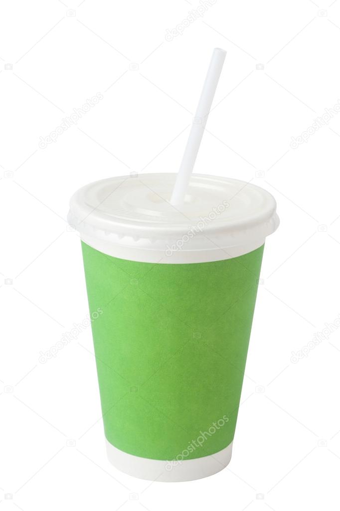 Green paper cup