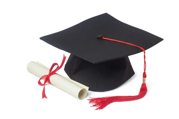 mezuniyet şapkası ve diploması