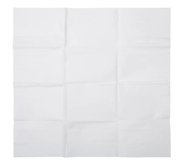 Servilleta de papel blanco — Foto de Stock