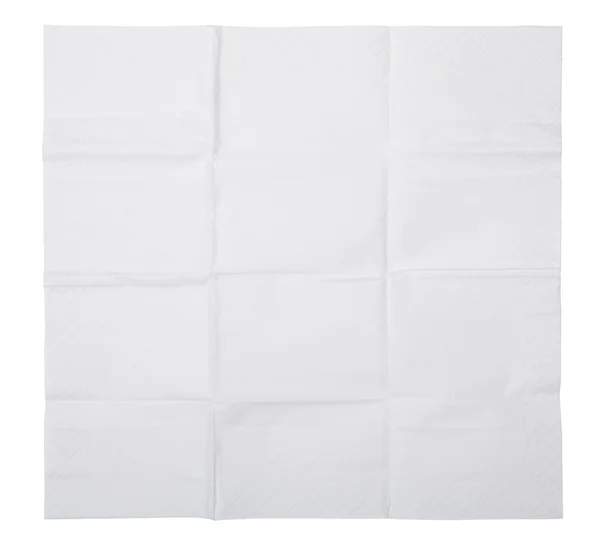 Guardanapo de papel branco — Fotografia de Stock