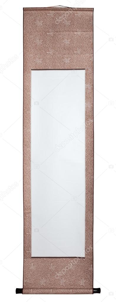 Blank paper scroll