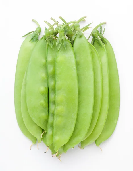 Snow green peas — Stock Photo, Image