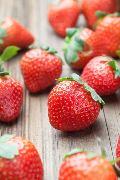 Gros plan sur les fraises fraîches — Photo