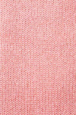 Pink knitted textured