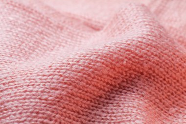 Pink knitted textured
