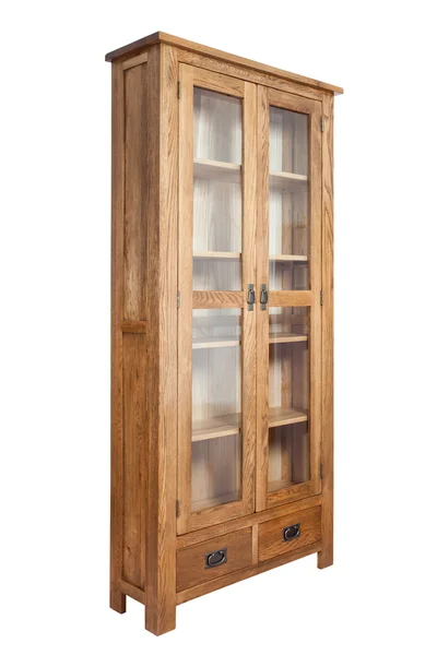 Close-up of wooden bookcase — Stock Photo, Image