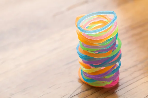 Färgglada gummiband — Stockfoto