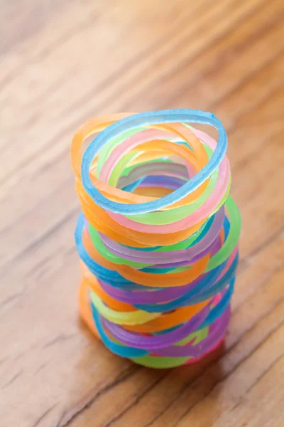 Färgglada gummiband — Stockfoto