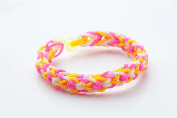 Colorful rubber bracelet — Zdjęcie stockowe