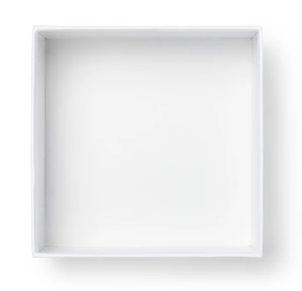 空の白いギフト ボックス — ストック写真