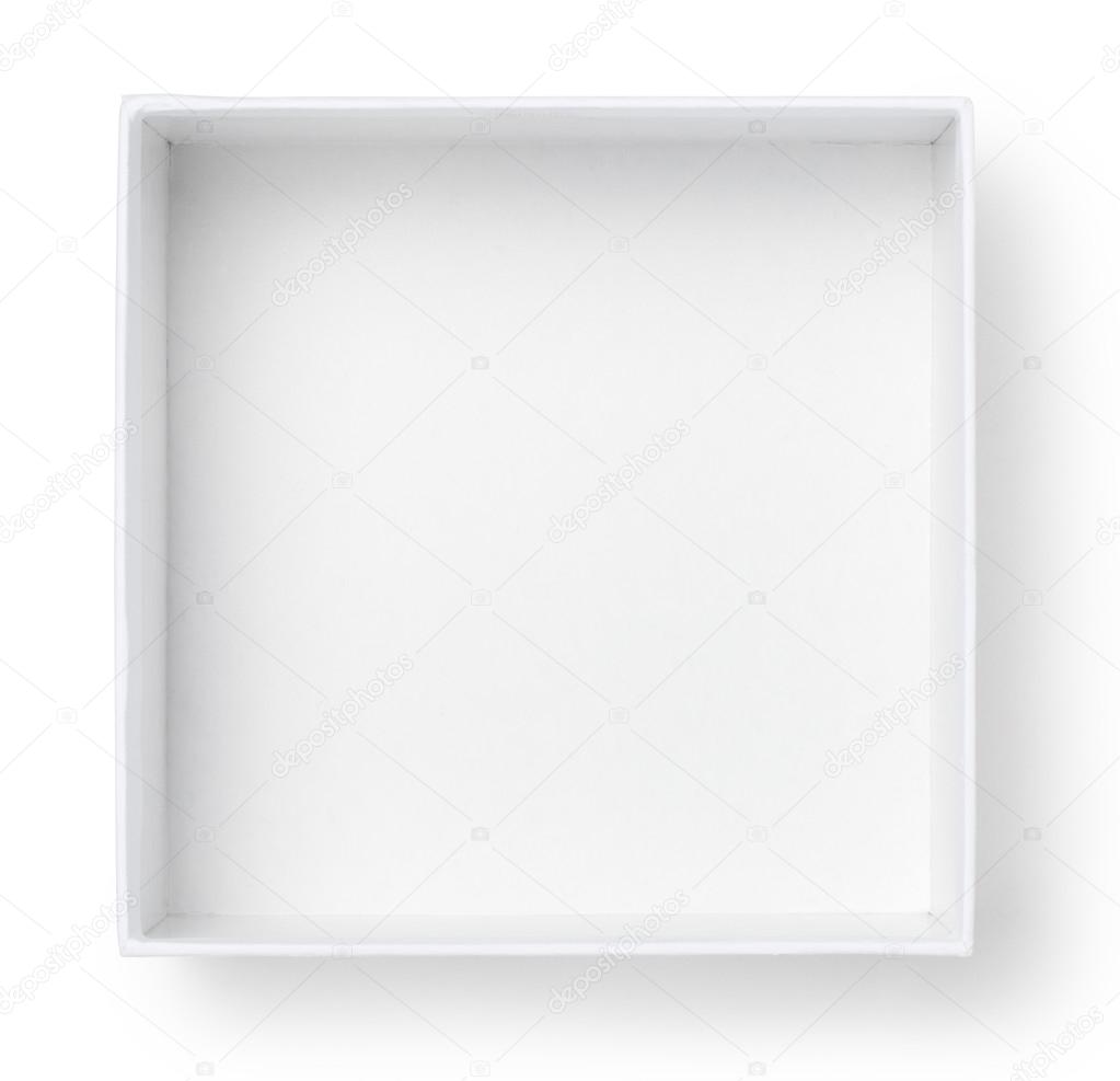 Empty white gift box Stock Photo by ©koosen 84086934