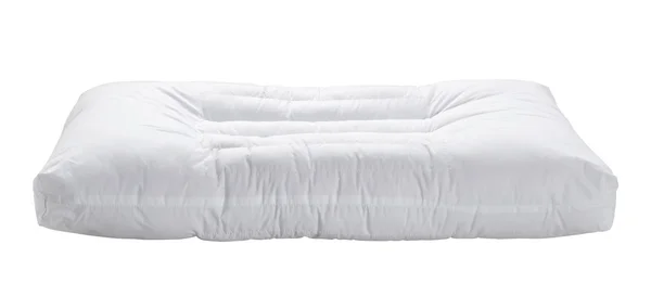 Almohada blanca sobre blanco —  Fotos de Stock