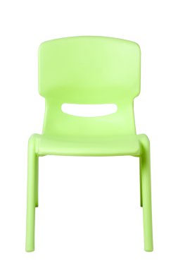 Yeşil plastik sandalye