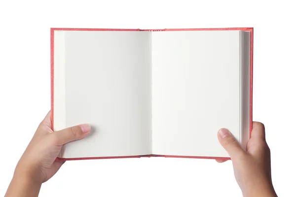 Un hombre sosteniendo un libro en blanco —  Fotos de Stock