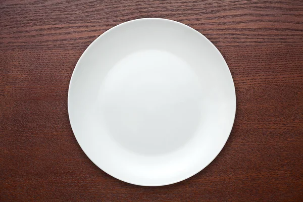 빈 흰색 접시 — 스톡 사진
