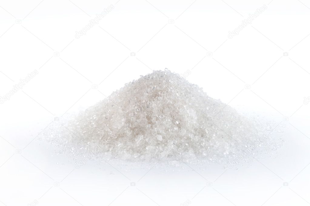 Heap of white sugar