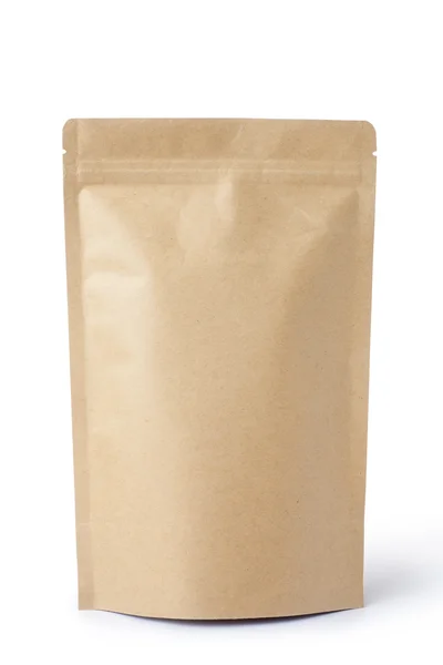 Brown paper food bag packaging — Stock Photo, Image