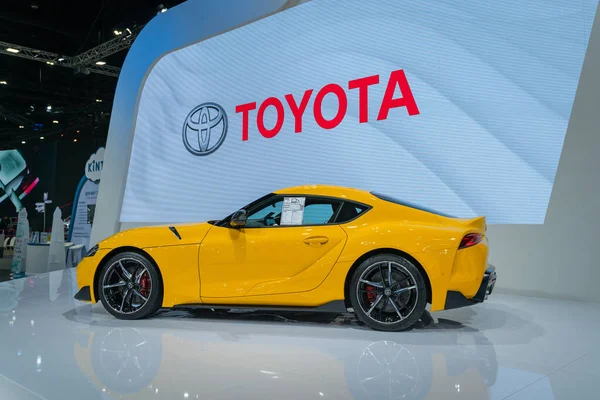 Bangkok Tailandia Marzo 2021 Exposición Automóviles Deportivos Toyota Supra 42º — Foto de Stock