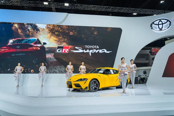 Bangkok Thailand March 2021 New Toyota Supra Sport Car Show — Stock Photo, Image