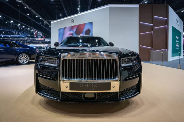 Bangkok Thajsko Března 2021 Rolls Royce Luxury Car Krásným Výstavním — Stock fotografie