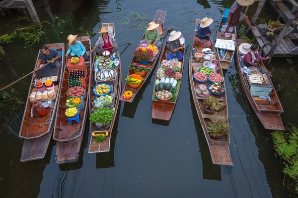 Ratchaburi Thaïlande Septembre 2020 Les Peuples Vendent Des Fruits Nourriture — Photo