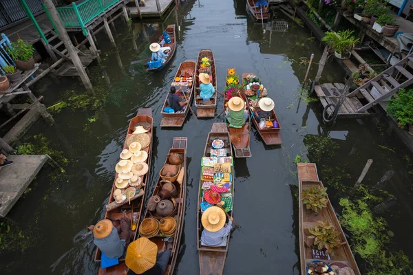 Ratchaburi Thaïlande Septembre 2020 Les Peuples Vendent Des Fruits Nourriture — Photo