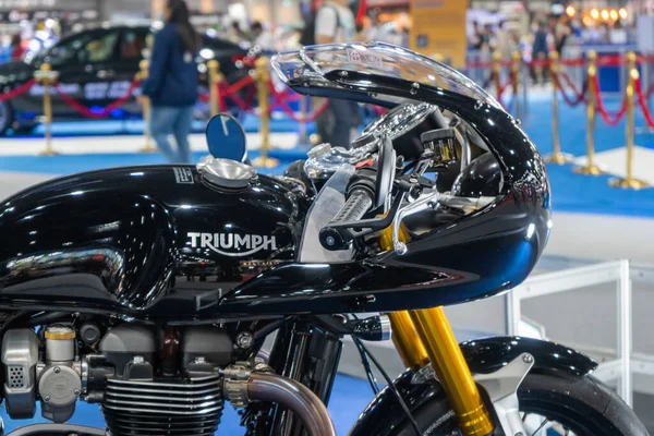 Μπανγκόκ Ταϊλάνδη Δεκεμβρίου 2020 Triumph Thruxton Motorcycle Classic Touring Bike — Φωτογραφία Αρχείου