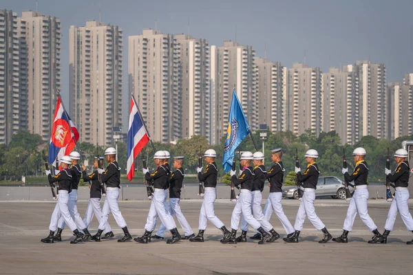 泰国曼谷 2019年11月18日 泰国皇家武装部队在泰国多功能院子影响中心举行的2019年国防与安全示范表演 — 图库照片