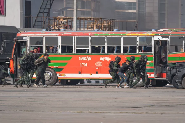 Bangkok Tailandia Noviembre 2019 Demostración Capacidad Las Fuerzas Armadas Tailandia — Foto de Stock