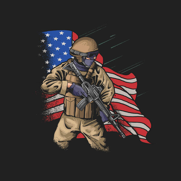 Вектор иллюстраций ко Дню ветеранов войны США 