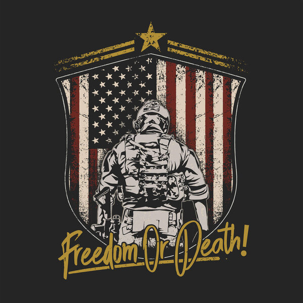 Эмблема щита американского солдата