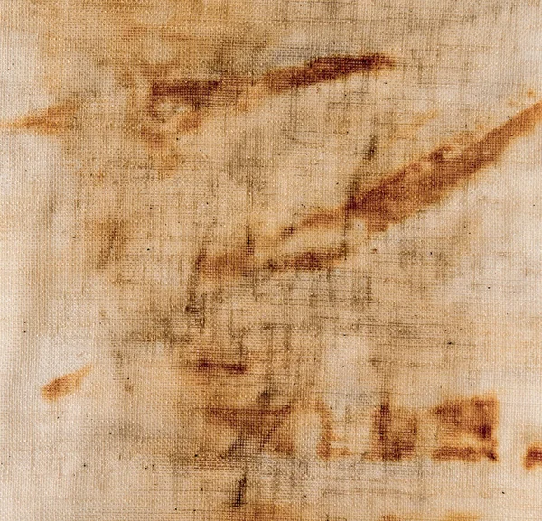 Texture Old Linen Cloth Covered Dirt Rust Background Grange — Stock Photo, Image