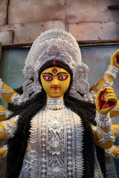 Durga Puja Pandalı Nın Resmi Durga Puja Hinduizm Büyük Dini — Stok fotoğraf