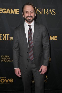 Beverly Hills, CA USA. 9 Ocak 2026. 2026 Astra Film Ödülleri 'nden Adam McArthur