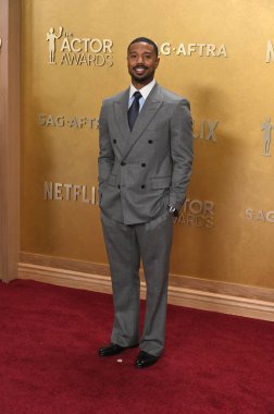 Los Angeles, CA USA. 1. Mar 2026. Michael B Jordan, 32. Senelik Sinema Oyuncuları Birliği Aktör Ödülleri 'nde.