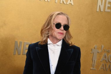 Los Angeles, CA USA. 1. Mar 2026. Amy Madigan, 32. Senelik Sinema Oyuncuları Birliği Aktör Ödülleri 'nde.