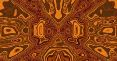 Sahne, turuncu ve kahverengiye benzer kıvrımlı şekiller sergiliyor ve dinamik bir tünel etkisi yaratıyor. Tasarım döngüsü sorunsuz, ekran koruyucular için mükemmel bir görsel ekran sağlıyor.