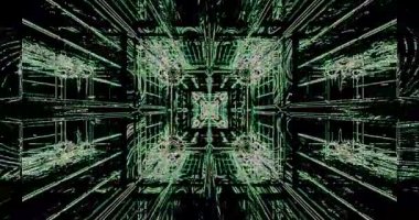 Canlı çizgiler ve şekillerle dolu bir tünelin pürüzsüz döngüsünü tecrübe edin. Görsel efekt izleyiciyi dinlenmek veya odaklanmak için çekici ve dinamik bir ortama çeker.