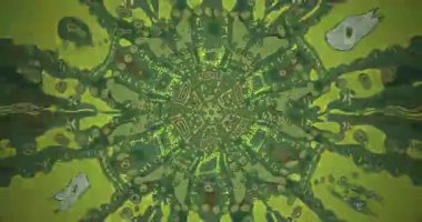 Pürüzsüz, karmaşık yeşil desenler ve dokular gösteren göz kamaştırıcı bir tünel deneyin. Bu pürüzsüz ekran koruyucu herhangi bir ayar için rahatlatıcı, büyüleyici bir atmosfer sunar.