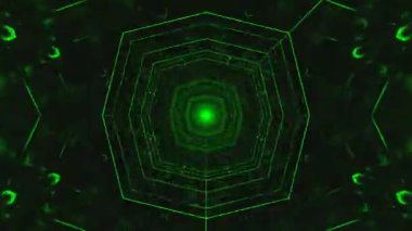 Parlak yeşil neon desenlerle dolu büyüleyici bir tünel hayal edin. Her ayar için büyüleyici ve rahatlatıcı bir ekran koruyucu deneyimi yaratıyor..